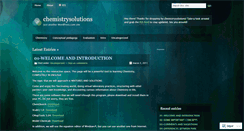 Desktop Screenshot of chemistrysolutions.wordpress.com