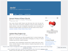 Tablet Screenshot of decib.wordpress.com
