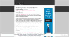 Desktop Screenshot of ohnobama.wordpress.com