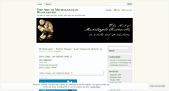 Desktop Screenshot of michelangelobuonarotti.wordpress.com