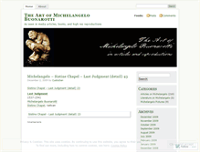 Tablet Screenshot of michelangelobuonarotti.wordpress.com