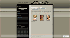 Desktop Screenshot of kaydenkross.wordpress.com