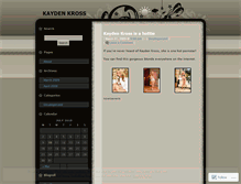 Tablet Screenshot of kaydenkross.wordpress.com