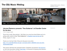 Tablet Screenshot of cbjmusic.wordpress.com