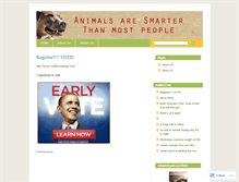 Tablet Screenshot of animalsarebetter.wordpress.com