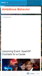 Mobile Screenshot of ambitiousbehavior.wordpress.com