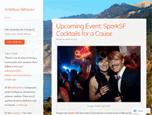 Tablet Screenshot of ambitiousbehavior.wordpress.com