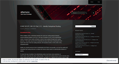 Desktop Screenshot of ethernuno.wordpress.com