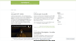Desktop Screenshot of maviedeprof.wordpress.com