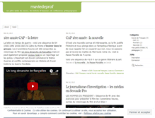 Tablet Screenshot of maviedeprof.wordpress.com
