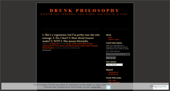 Desktop Screenshot of drunkphilosophy.wordpress.com