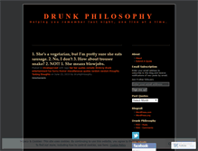 Tablet Screenshot of drunkphilosophy.wordpress.com