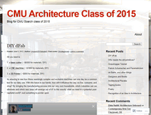 Tablet Screenshot of cmuarch2015.wordpress.com