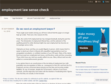 Tablet Screenshot of employmentlawsensecheck.wordpress.com