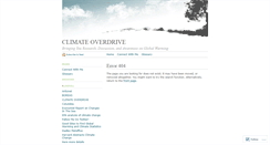 Desktop Screenshot of climateoverdrive.wordpress.com
