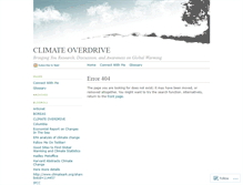 Tablet Screenshot of climateoverdrive.wordpress.com