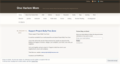 Desktop Screenshot of oneharlemmom.wordpress.com