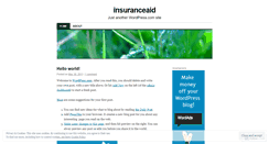 Desktop Screenshot of insuranceaid.wordpress.com