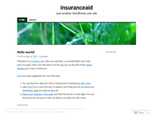 Tablet Screenshot of insuranceaid.wordpress.com