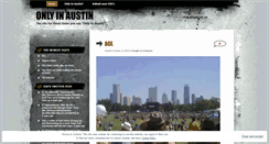 Desktop Screenshot of onlyinaustin.wordpress.com