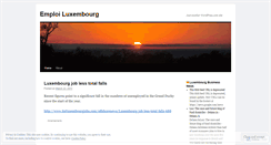 Desktop Screenshot of luxembourgemploi.wordpress.com