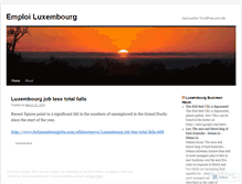 Tablet Screenshot of luxembourgemploi.wordpress.com