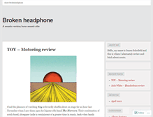 Tablet Screenshot of brokenheadphone.wordpress.com