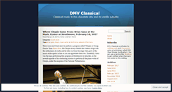 Desktop Screenshot of dmvclassical.wordpress.com