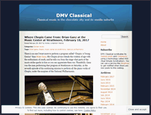 Tablet Screenshot of dmvclassical.wordpress.com