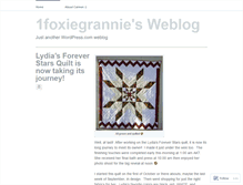 Tablet Screenshot of 1foxiegrannie.wordpress.com