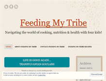 Tablet Screenshot of feedingmytribe.wordpress.com