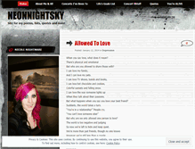 Tablet Screenshot of neonnightsky.wordpress.com