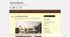 Desktop Screenshot of karonbeachresort.wordpress.com