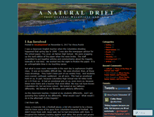 Tablet Screenshot of anaturaldrift.wordpress.com