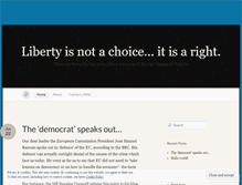 Tablet Screenshot of libertyisnotachoice.wordpress.com