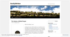 Desktop Screenshot of hardlywritten.wordpress.com