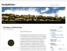 Tablet Screenshot of hardlywritten.wordpress.com