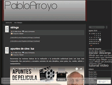 Tablet Screenshot of pabloarroyo.wordpress.com