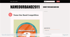 Desktop Screenshot of nameourband2011.wordpress.com