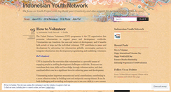 Desktop Screenshot of indonesianyouthnetwork.wordpress.com