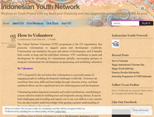 Tablet Screenshot of indonesianyouthnetwork.wordpress.com