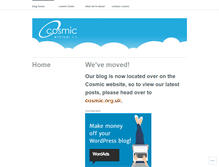 Tablet Screenshot of cosmicuk.wordpress.com