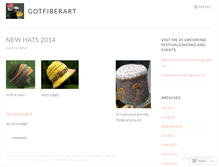 Tablet Screenshot of gotfiberart.wordpress.com
