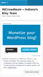 Mobile Screenshot of incrowdteam.wordpress.com