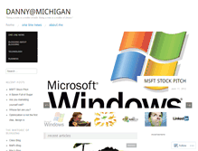 Tablet Screenshot of dannyatmichigan.wordpress.com