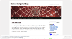 Desktop Screenshot of djumalimangunwidjaja.wordpress.com