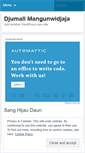 Mobile Screenshot of djumalimangunwidjaja.wordpress.com