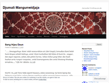 Tablet Screenshot of djumalimangunwidjaja.wordpress.com