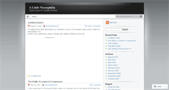 Desktop Screenshot of alittlenecrophilia.wordpress.com