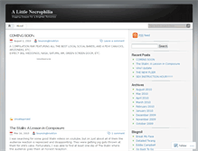 Tablet Screenshot of alittlenecrophilia.wordpress.com